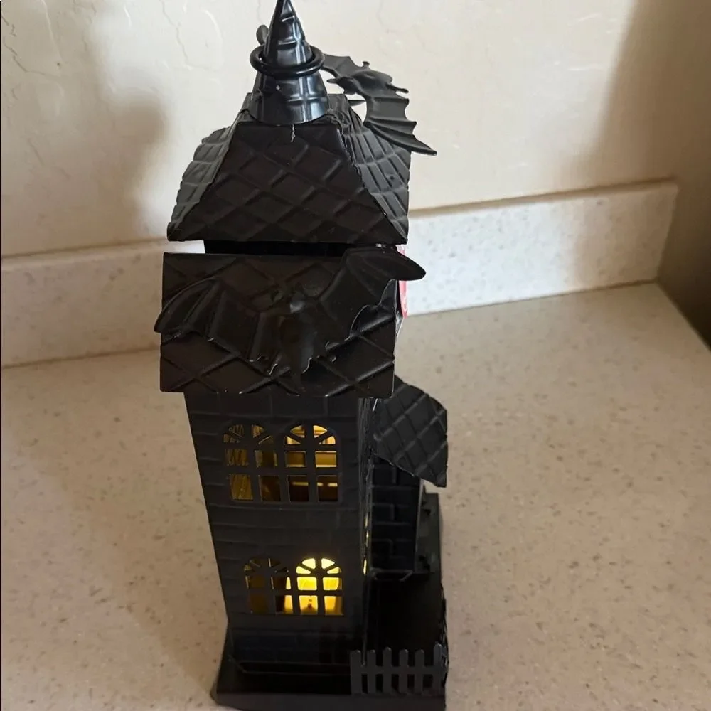 Black Halloween Haunted House Decor